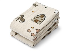 Liewood farm/sandy muslin cloth Lewis (2-pack)